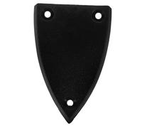 Hoement 2 Piezas 3 Tapa De Alma De 3 Agujeros Cubierta De Armazón De Guitarra Cubierta De Barra De Armadura Triangular Tapa De Tensor Para Guitarra Partes De Guitarra Partes De Bajo Black