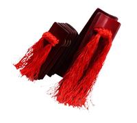 Hoement 2 Piezas Allegro Clappers de Bambú para Instrumento de Percusión Tradicional Kuaiban Grande y Pequeño para Presentaciones y Expresiones Creativas