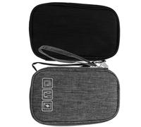 Hoement 2 Piezas Bolsa Organizadora Electrónica de Viaje Estuche Compacto para Accesorios Digitales con Divisores y Forro Acolchado para Cables Cargadores y Dispositivos Portátiles