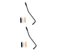 Hoement 2 Piezas Brazo De Trémolo Con Rosca De 6 Mm Tornillo De Cuello De Saxo Alto Actualizaciones De Guitarra Dulcémele Martillado Guitarra Puente Soporte De Platillos Hilo Black