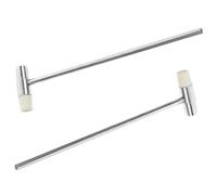 Hoement 2 piezas Martillo Mini Metálico Portátil para Juez Compacto y Ligero Diseño Ergonómico Antideslizante Material Resistente sin Rebabas Práctico para Reparaciones y Uso Profesional