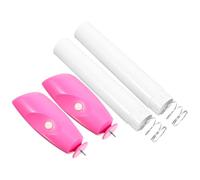 Hoement 2 Piezas Pluma de Quilling Eléctrica, Bolígrafo Ranura para Papel, Rosa, Pp, Diseño Ergonómico y Compacto, Funciona 2 Pilas Aa, para Manualidades de Quilling y DIY
