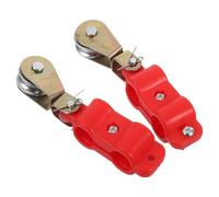 Hoement 2 Piezas rueda de polea de cable Polea de cuerda de alambre Red