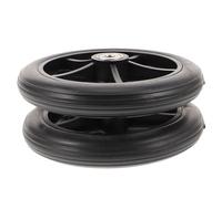 Hoement 2 Ruedas Delanteras Sólidas para Silla de Ruedas, Accesorio Multiusos Resistente al Desgaste, Diseñadas para Instalación Sencilla en Sillas de Pacientes