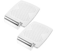 Hoement 2 Uds Reposapiés De Repuesto Para Silla De Ruedas, Plataforma Elevadora De Aleación De Aluminio Antideslizante Para Personas Mayores y Discapacitadas