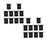 Hoement 20 Bolsas con Cordón de Piratas para Monedas de Halloween Bolsas de Relleno para Fiestas de Truco o Trato