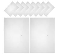 Hoement 20 Sobres para Documentos de Pp Botones, Bolsas de Plástico Transparentes de Gran Capacidad para Protección y Decoracion Colegio en Oficina y Hogar