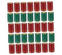 Hoement 200 Piezas Tapas Termoretráctiles para Botellas de Vino Capsulas de PVC Flexibles y Resistentes para Sellado Seguro y Decoración Kit con Unidades Verde y Rojo