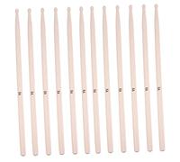 Hoement 20piezas Baquetas De Arce Baqueta De Madera Bolsa De Transporte Incluida