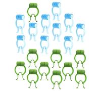 Hoement 20piezas Clips Para Detener Hemorragias Accesorios Útiles Para Nariz Fijación Suave y Cuidado De Epistaxis Casa Azules Verdes