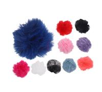 Hoement 20piezas Parabrisas De Micrófono De Artificial Cortavientos Furry Para Micrófonos Lavalier Reducción De Para Interiores y Exteriores