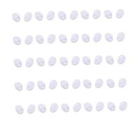 Hoement 25 Pares Almohadillas de Nariz de Transparente Antideslizantes para Gafas Clip Redondo Confort y Soporte para Puente Nasal Compatibles con Gafas de Sol y Graduadas