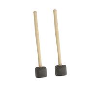 Hoement 2piezas Baquetas De Madera Para Tambor Mango De Madera Accesorios De Percusión Para Desarrollo Musical Infantil y Estudiantes