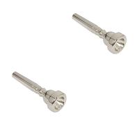 Hoement 2piezas Boquilla De De Plateada Reemplazo De Accesorios Para Instrumentos De Viento Adecuada Para Trompetas y King