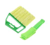 Hoement 2piezas Limpiador De Persianas Profesional Herramienta De Limpieza De Ventanas Cepillo De Polvo Reutilizable Diseño Eficaz Para Esquinas y Grietas Ahorra Espacio Para Colgar