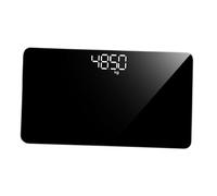 Hoement 3 Piezas Báscula Electrónica Recargable Portátil Mini Peso Digital con Apagado Automático Pantalla Clara y Superficie de Templado Resistente para Baño Viaje y Control de Peso