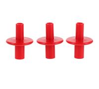 Hoement 3 Piezas Fundas para Platillos Doble Cabezal Plástico Rojo Accesorio Duradero para Soporte y Tilter de Platillos Repuestos Estables y Antivibración para Kits de Batería