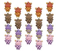 Hoement 30piezas Broches Miniaturas para Maquetas de Resina Adornos DIY para Ropa Sombreros y Bolsos Accesorios Plásticos Seguros y Duraderos para Manualidades Niñas Color Color Aleatorio