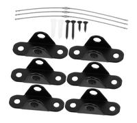 Hoement 3juegos Correas Ajustables Anticaída Para Muebles Acero Resistente Anclajes De Seguridad Para Fijación Pared Protección Para Hogares Con Niño Niña Prevención De Vuelco Muebles Negr