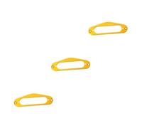 Hoement 3piezas Anillo De Montaje De Pickup De Guitarra Metalizado Para Marco De Recogida Individual Con Dorado