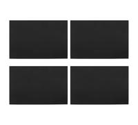 Hoement 4 Láminas de Aluminio Negro A4 para Grabado Láser Alta Precisión, Material de 0,2mm de Grosor Adecuado para Placas y Carteles Decorativos