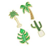 Hoement 4 piezas Broches de Árbol Forma Accesorios de Moda para Ropa y Bolsos Diseños Caricatura Creativos para Fiestas y Uso Diario