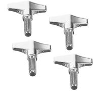 Hoement 4 Piezas de Tornillos Palometa de Metal para Tambores, Diseño de Precisión y Resistencia a Alta Presión, Accesorios para Platillos y Kits de Percusión