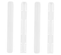 Hoement 4 piezas Kit Rieles Deslizantes DIY para Cestas y Cajas de Almacenamiento Correderas Adhesivas Resistentes y Suaves Accesorios para Armarios y Muebles Blanco Fáciles de Instalar
