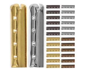 Hoement 40 Puntas Metálicas para Cordones de Zapatos, Diseño Elegante y Moderno, 4x23mm, Paquete de 40 Piezas para Reparación y Manualidades