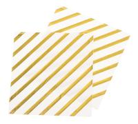 Hoement 40hojas Servilletas de Papel Doradas para Bodas y Fiestas Desechables Suaves y Absorbentes para Cenas Eventos y Celebraciones Elegantes