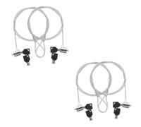 Hoement 4juegos Cerrojo De Seguridad para Portátiles Cable Antirrobo Keyed Compatible Laptops y Tablets De Fijación y para Casa y