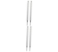 Hoement 4piezas Herramientas De Masaje De Reflexología Auricular De Inoxidable Para Alivio De Puntos De Acupuntura y Bienestar Casa
