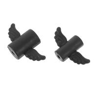 Hoement 4piezas Protector De Cable USB Diseño De De Caricatura Salvaguarda para Cargadores y Color Negro para