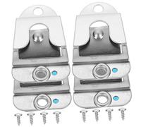 Hoement 4piezas Soporte Clip Para Micrófono De Inoxidable Paquete De Unidades Para Radio Cb Con Tornillos Para Montaje Fácil y Duradero Compatible Con Múltiples Modelos De Micrófonos Cable