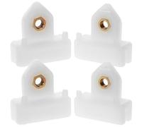 Hoement 4piezas Unidades Clip Retención Vidrio Canal para Puerta Coche Soporte Plástico Regulador Ventana Montaje Rápido Resistente Compatible con Múltiples Modelos Color Color Aleatorio