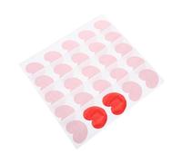 Hoement 50 Unidades de Parches Autoadhesivos para Heridas en Forma de Corazón Tamaño Pequeño 34X27 MM Color Rojo Vendajes Adhesivos Transpirables para Primeros Auxilios y Cuidado de