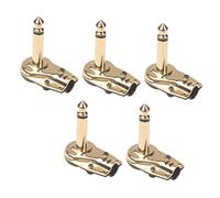 Hoement 5piezas Conector De Cable De Efectos De Guitarra Unidades Conector De Pedal De Efectos Para Estudio o Escenario De Actuación De Pedal De Guitarra