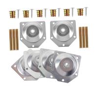 Hoement 6 Juegos Patas Ajustables para Muebles con Pies de Hierro Kit Completo con Tornillos y Tuercas para Sofás Mesas y Sillas Resistentes y Fáciles de Montar Hogar y Oficina