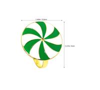 Hoement 6 Piezas Anillos de Servilleta Metálicos Reutilizables Forma Rayas Rojas y Verdes de Decoración Festiva de Mesa Cenas y Fiestas Navideñas