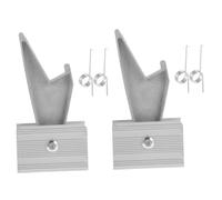 Hoement 6 Piezas Escalera Telescópica De Aluminio. Extensor Estabilizador De Escalera Telescópica Extensible. Bloqueo De Peldaño De Extensión Piscina Telescópico Silver Acero Inoxidable