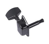 Hoement 6piezas Cabezas De Afinación De Estilo Vintage Semi-cerradas Para Guitarras y Bajos Clavijas De Negro