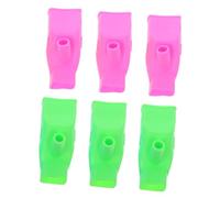 Hoement 6piezas Extensores De Mango Para Fregadero y Grifo Diseño Flexible Color Rosa y Verde Para Previene Resbalones y Facilita El Lavado De Manos