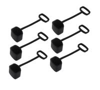 Hoement 6piezas Funda De Para Kazoo Protector De Antipolvo Cubiertas y Prácticas Color Negro