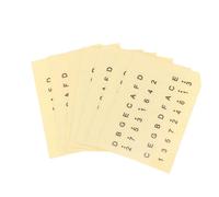 Hoement 6piezas Pegatinas Notas De Piano Unidades Escalas Musicales Para Principiantes Amarillas