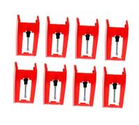 Hoement 8 Piezas Agujas para Fonógrafo Reemplazables para Tocadiscos Vintage Compatible con Varios Modelos Aguja de Repuesto para Reproductor de Vinilo Instalación Fácil y Sonido