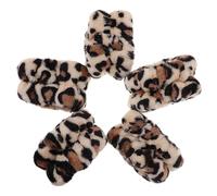 Hoement 8 Pulseras Elásticas con Estampado de Felino para Lavado Facial y Maquillaje, Absorbentes, de Tejido Ligero y Diseño Cómodo para Yoga y Cuidado Personal