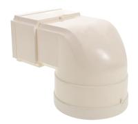 Hoement Accesorios de Canaletas Negras Bajante Cuadrado Curvatura Redonda para Drenaje de Agua en Villas Bloque Antisalpicaduras