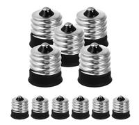 Hoement Adaptador de Bombilla Pequeña E17 a E14 15 Unidades para Iluminación en Interiores y Ventiladores, Convertidor de Portalámparas Resistencia Térmica