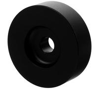 Hoement Adaptador Modernos Pulgadas para Agujero Vinilo Discos de 7 Grande, Aluminio Negro Que Garantiza Estabilidad y Conversión de Discos de 45 RPM para Tocadiscos