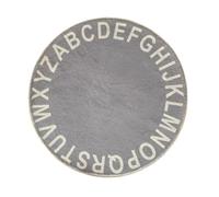 Hoement Alfombra Redonda para Gateo Infantil Tapete de Algodón Duradero para Habitación de Bebés Alfombra de Educativa con Letras para Suelo